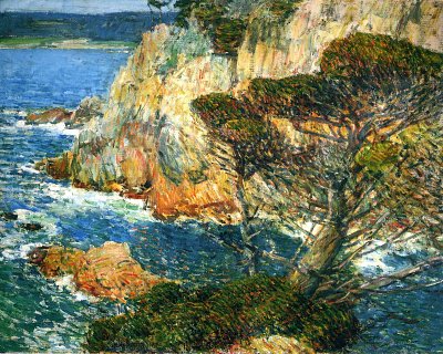 Point lobos carmel von Childe Hassam als Kunstdruck auf Leinwand
