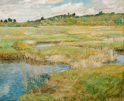 The Concord Meadow von Childe Hassam als Kunstdruck auf Leinwand