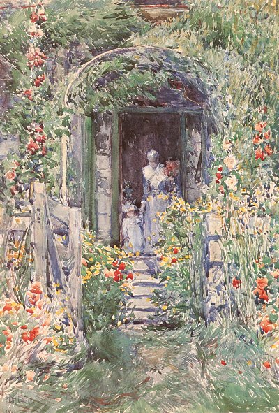 The Garden in Glory von Childe Hassam als Kunstdruck auf Leinwand