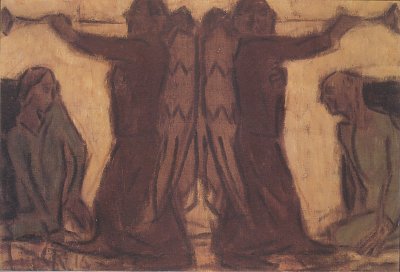 Auferstehung von Christian Rohlfs als Kunstdruck auf Leinwand