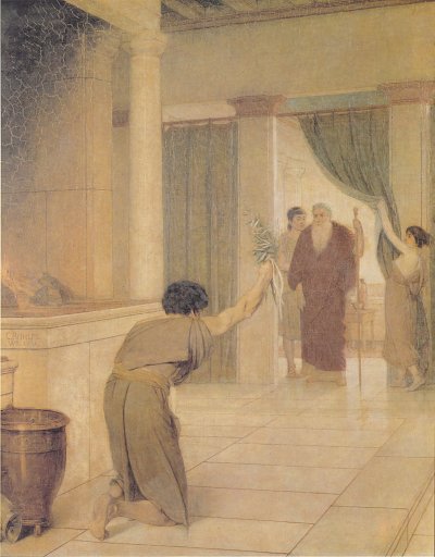 Der Schutzflehende von Christian Rohlfs als Kunstdruck auf Leinwand