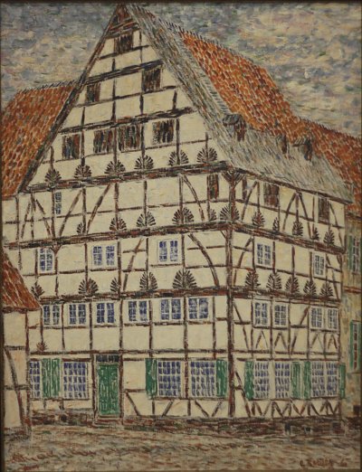 Freiligrath Haus in Soest von Christian Rohlfs als Kunstdruck auf Leinwand