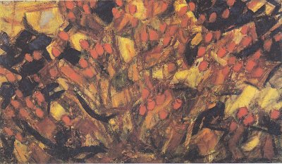 Hagenbuttenstrauch von Christian Rohlfs als Kunstdruck auf Leinwand