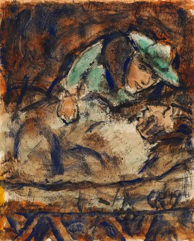 Paar von Christian Rohlfs als Kunstdruck auf Leinwand