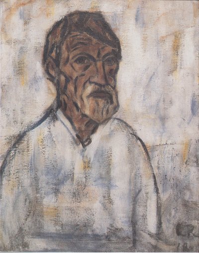 Selbstbildnis von Christian Rohlfs als Kunstdruck auf Leinwand