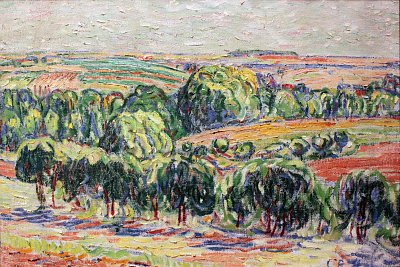 Sommerlandschaft bei Weimar von Christian Rohlfs als Kunstdruck auf Leinwand