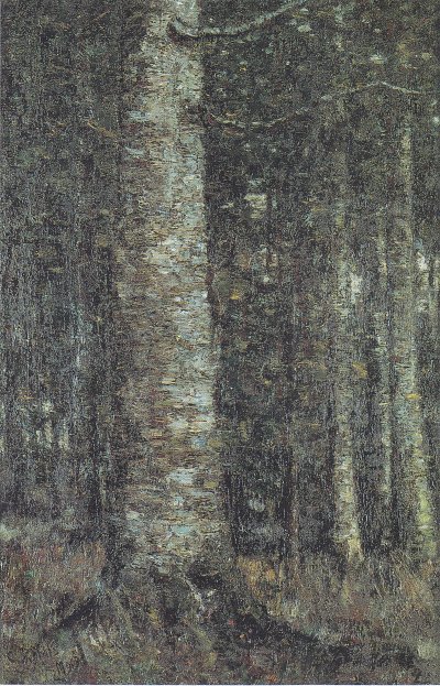 Waldinneres von Christian Rohlfs als Kunstdruck auf Leinwand
