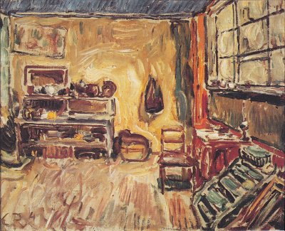 Das Atelier in Weimar von Christian Rohlfs als Kunstdruck auf Leinwand