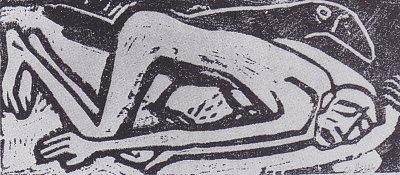 Der Gestürzte von Christian Rohlfs als Kunstdruck auf Leinwand