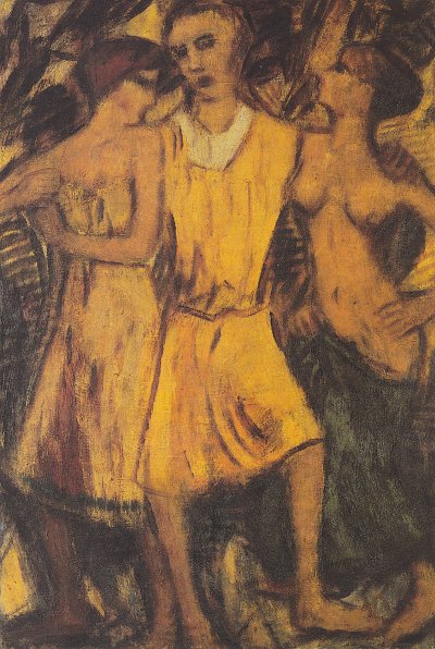 Der verlorene Sohn bei den Dirnen von Christian Rohlfs als Kunstdruck auf Leinwand