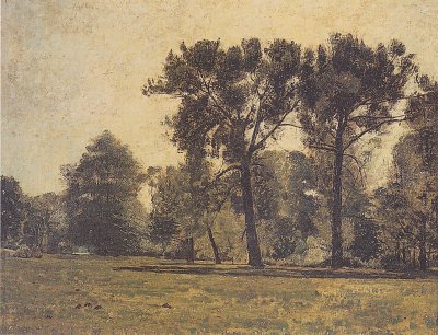 Pappelnbei Goethes Gartenhaus von Christian Rohlfs als Kunstdruck auf Leinwand