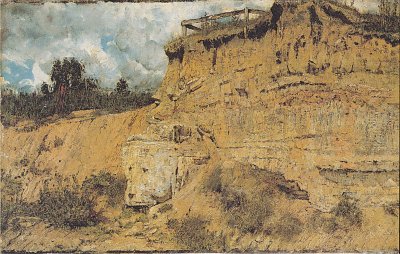 Steinbruch von Christian Rohlfs als Kunstdruck auf Leinwand