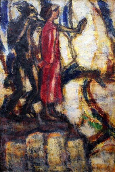 Versuchung Christi von Christian Rohlfs als Kunstdruck auf Leinwand