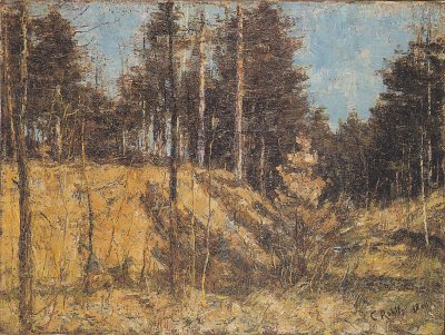 Vorfrühlingslandschaft von Christian Rohlfs als Kunstdruck auf Leinwand