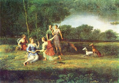 Egeria beweint Numa von Claude Lorrain als Kunstdruck auf Leinwand