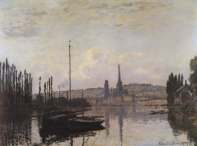 Ansicht von Rouen von Claude Monet als Kunstdruck auf Leinwand