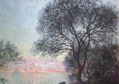 Antibes gesehen von La Salis von Claude Monet als Kunstdruck auf Leinwand