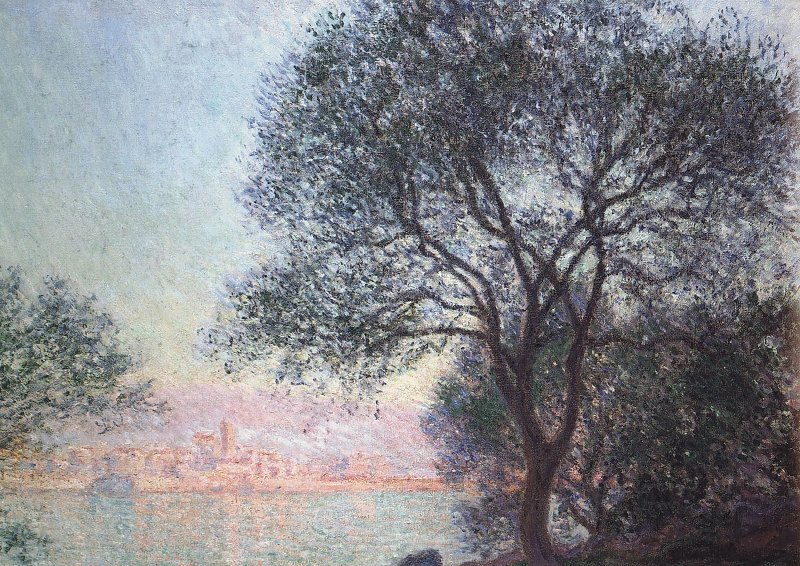 Antibes gesehen von La Salis von Claude Monet als Leinwandbild