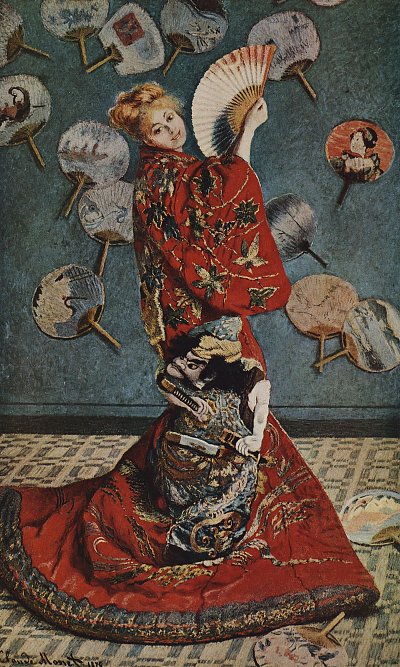 Camille im japanischen Kleide von Claude Monet als Kunstdruck auf Leinwand