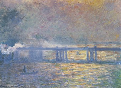 Charing Cross Bridge von Claude Monet als Kunstdruck auf Leinwand