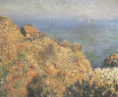 Fischerhuette Varengeville von Claude Monet als Kunstdruck auf Leinwand