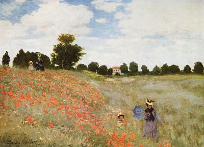 Mohnblumen von Claude Monet als Kunstdruck auf Leinwand