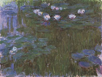 Seerosen 3 von Claude Monet als Kunstdruck auf Leinwand