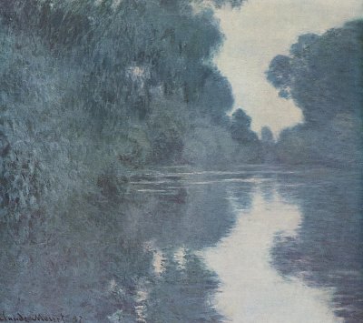 Seine Arm bei Giverny von Claude Monet als Kunstdruck auf Leinwand