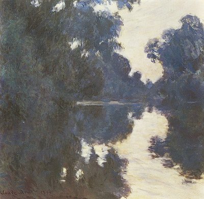 Seine am Morgen 2 von Claude Monet als Kunstdruck auf Leinwand