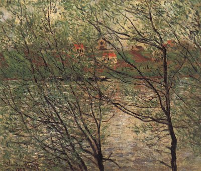 Seineufer die Ille de la Grande Jatte von Claude Monet als Kunstdruck auf Leinwand