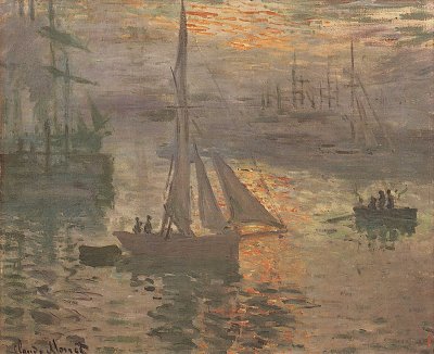 Sonnenaufgang Seelandschaft von Claude Monet als Kunstdruck auf Leinwand