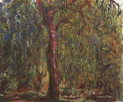 Trauerweide von Claude Monet als Kunstdruck auf Leinwand