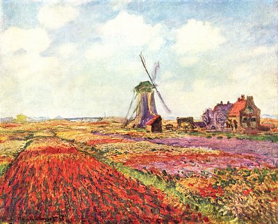 Tulpen von Holland von Claude Monet als Kunstdruck auf Leinwand