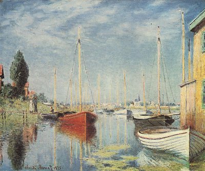 Vergnuegungsboote bei Argenteuil von Claude Monet als Kunstdruck auf Leinwand