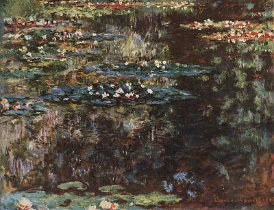 Wassergarten in Giverny von Claude Monet als Kunstdruck auf Leinwand