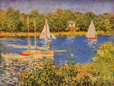 das Seinebecken bei Argenteuil von Claude Monet als Kunstdruck auf Leinwand