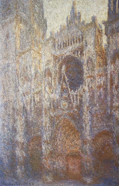die Kathedrale von Rouen Westfassade von Claude Monet als Kunstdruck auf Leinwand