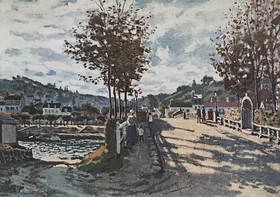 die Seine bei Bougival von Claude Monet als Kunstdruck auf Leinwand