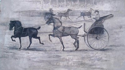 Female on a carriage cab von Constantin Guys als Kunstdruck auf Leinwand