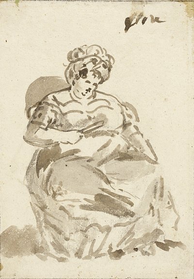 Flore, Mistress of a Public House in Toulon von Constantin Guys als Kunstdruck auf Leinwand