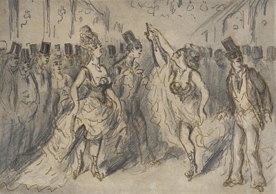 Le Chahut von Constantin Guys als Kunstdruck auf Leinwand