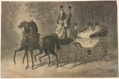 Women in a Carriage von Constantin Guys als Kunstdruck auf Leinwand