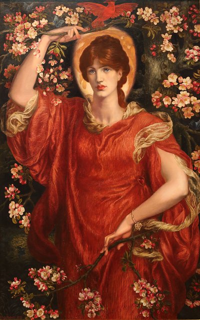 A vision of Fiammetta von Dante Gabriel Rossetti als Kunstdruck auf Leinwand