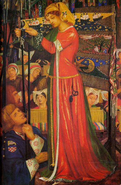 Before the Battle von Dante Gabriel Rossetti als Kunstdruck auf Leinwand
