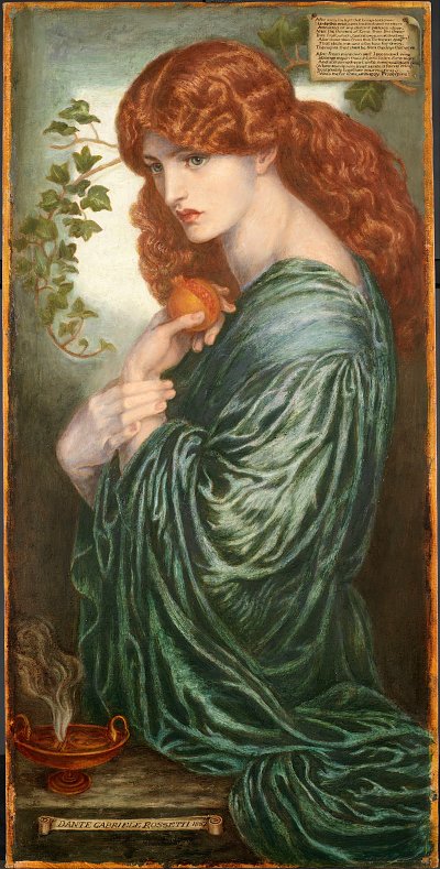 Proserpine von Dante Gabriel Rossetti als Kunstdruck auf Leinwand