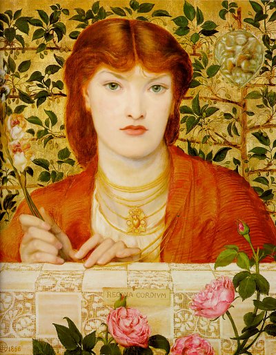 Regina Cordium Alice Wilding von Dante Gabriel Rossetti als Kunstdruck auf Leinwand