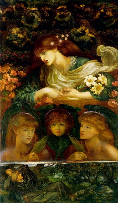 The Blessed Damozel von Dante Gabriel Rossetti als Kunstdruck auf Leinwand