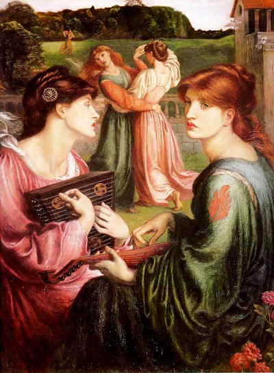 The Bower Meadow von Dante Gabriel Rossetti als Kunstdruck auf Leinwand