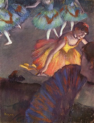 Ballett von einer Loge aus gesehen von Edgar Degas als Kunstdruck auf Leinwand