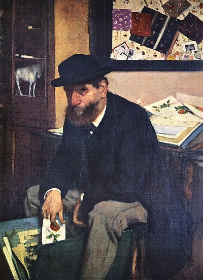 Der Amateur von Edgar Degas als Kunstdruck auf Leinwand
